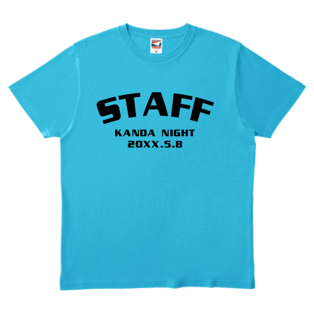 TRUSS ヘビーウェイトTシャツ テクノ調スタッフTシャツ作例詳細